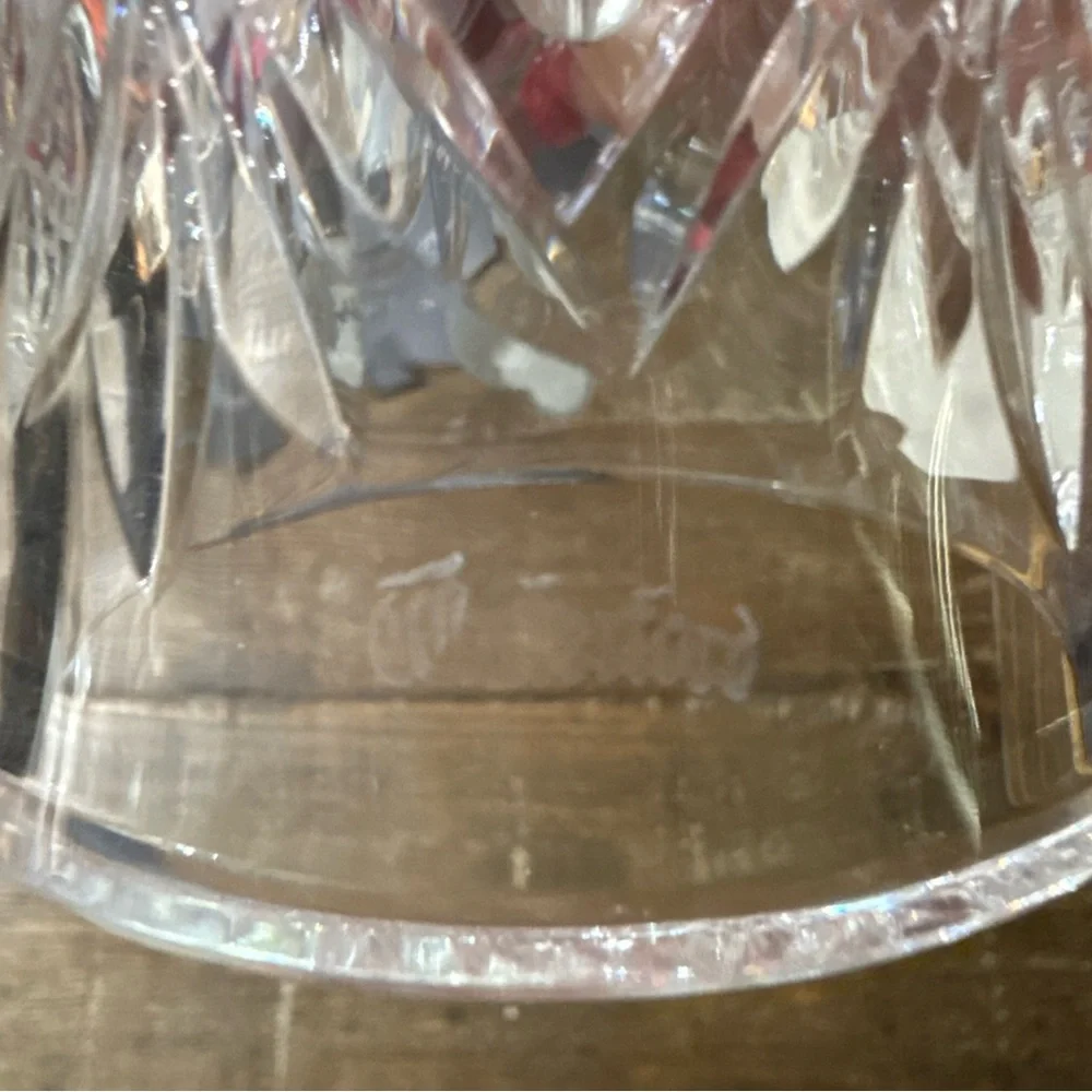 Waterford Clear Crystal Diamond-Point Christmas Bell 1994 11 Pipers Piping